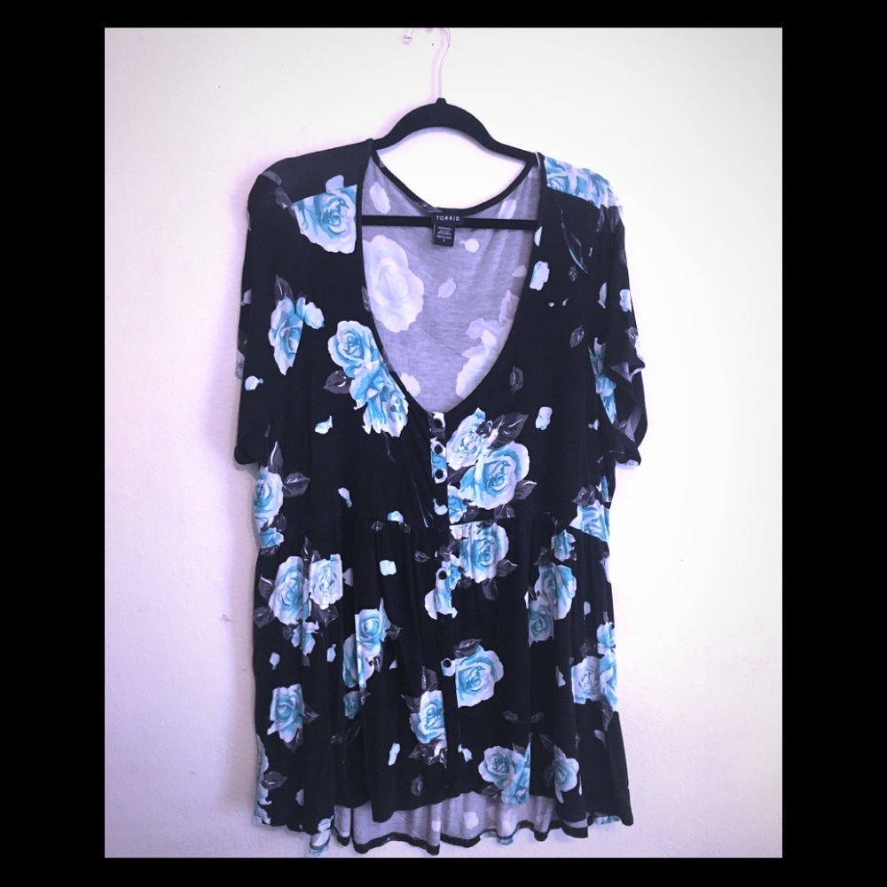 Flower Torrid Blouse (Size 3)
